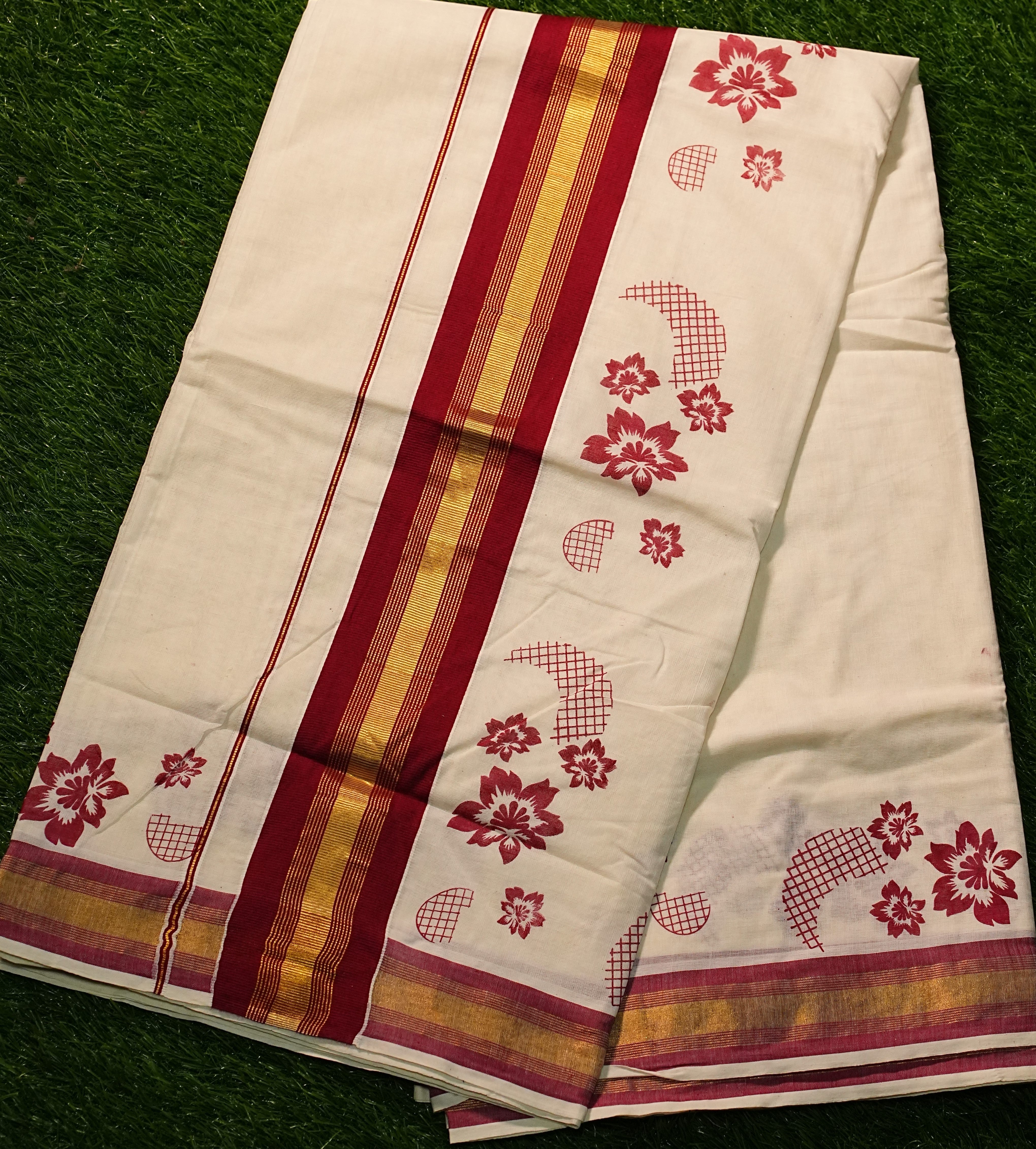 Traditional Kerala Gold Kasavu Setmundu for Festivals/ Onam Gift/ Vishu  Outfit - Etsy | Set saree, Onam outfits, Kerala saree blouse designs