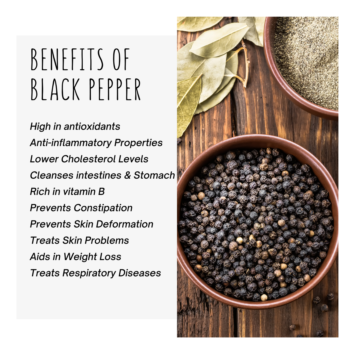 Benefits of Black Pepper